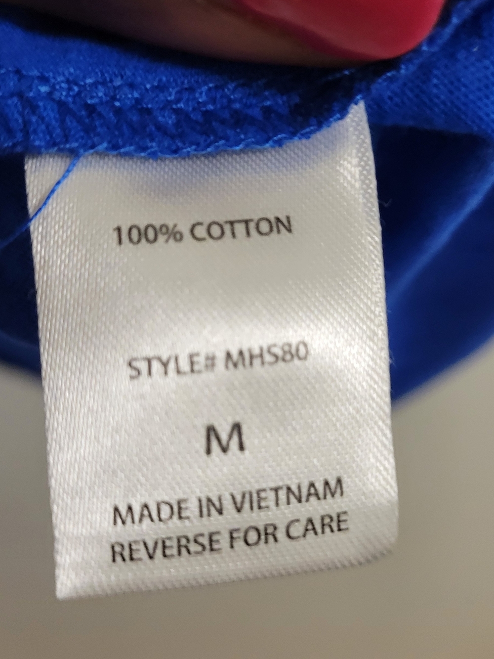 Andre By Unit Cotton Pocket Tee - Bold Royal Blue Size M - Picture 2 of 2
